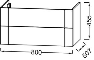 Тумба под раковину Jacob Delafon NOUVELLE VAGUE EB3030-E16
